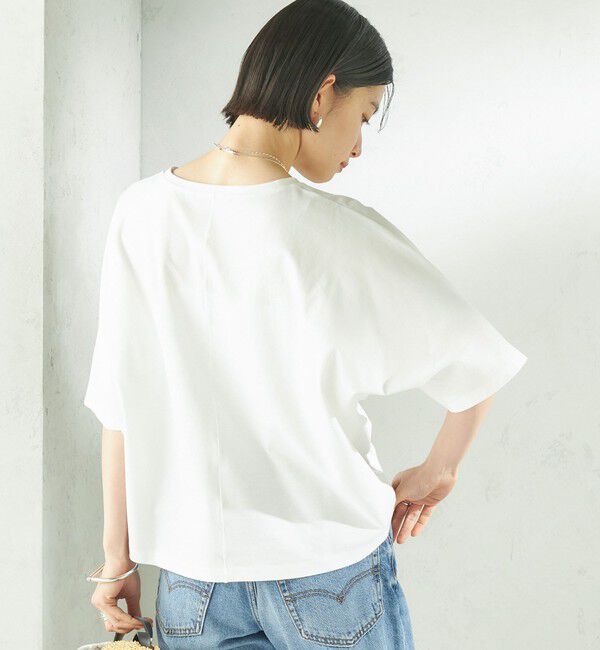 SHIPS for women「〈接触冷感/吸水速乾/洗濯機可能〉ハイゲージ ポンチ ドルマン カットソー」|Tシャツ・カットソー|