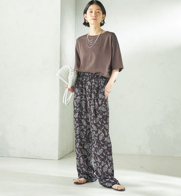 SHIPS for women「〈接触冷感/吸水速乾/洗濯機可能〉ハイゲージ ポンチ ドルマン カットソー」|Tシャツ・カットソー|
