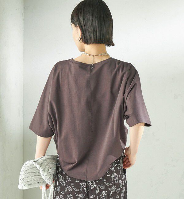 SHIPS for women「〈接触冷感/吸水速乾/洗濯機可能〉ハイゲージ ポンチ ドルマン カットソー」|Tシャツ・カットソー|