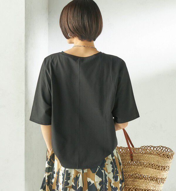 SHIPS for women「〈接触冷感/吸水速乾/洗濯機可能〉ハイゲージ ポンチ ドルマン カットソー」|Tシャツ・カットソー|