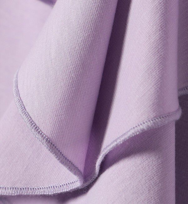 SHIPS for women「【WEB限定】〈接触冷感/吸水速乾/洗濯機可能〉ハイゲージ ポンチ フリル カットソー」|Tシャツ・カットソー|