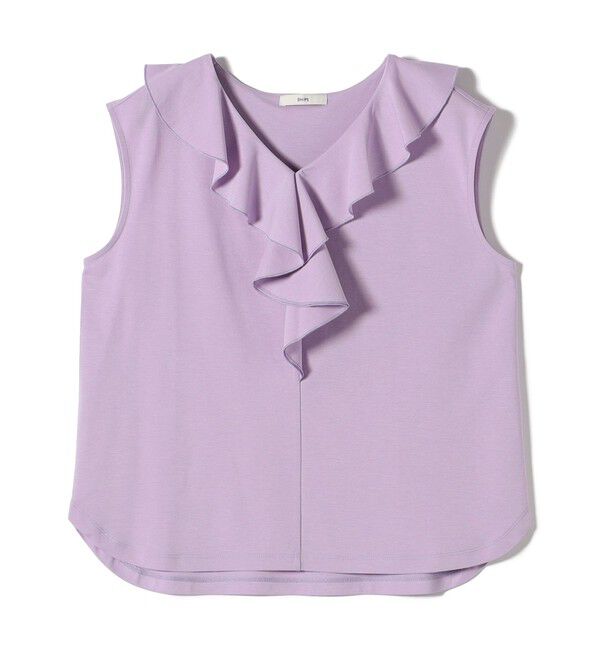 SHIPS for women「【WEB限定】〈接触冷感/吸水速乾/洗濯機可能〉ハイゲージ ポンチ フリル カットソー」|Tシャツ・カットソー|