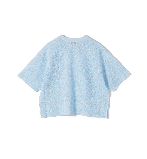 SHIPS for women「〈手洗い可能〉レース ジャカード ショートスリーブ カットソー」|Tシャツ・カットソー|