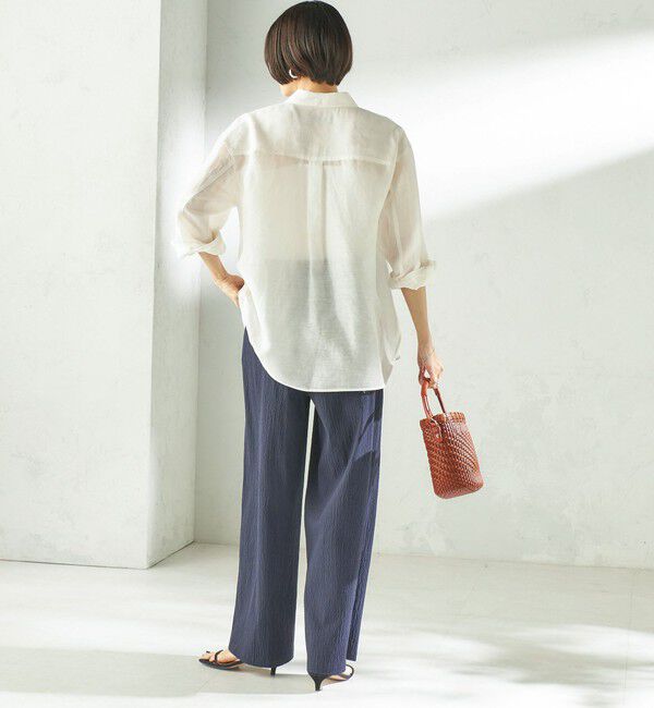 SHIPS for women「〈手洗い可能〉ACAR バンピー チェック タック パンツ」|その他|
