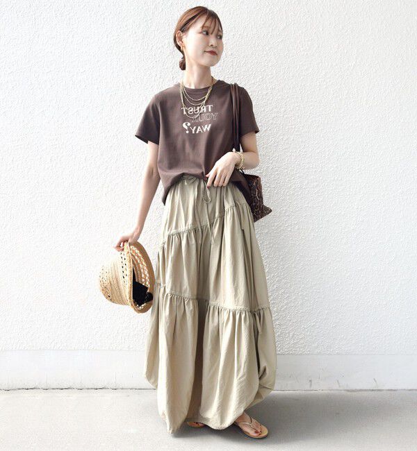 SHIPS for women「【WEB限定】オーガニック コットン コンパクト プリント TEE」|Tシャツ・カットソー|
