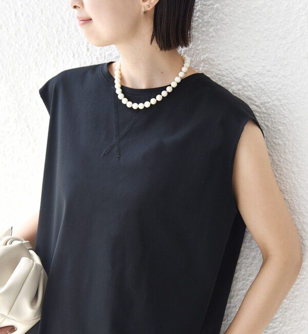 SHIPS for women「〈接触冷感/UVカット〉ガゼット デザイン 裾 ラウンド TEE」|Tシャツ・カットソー|