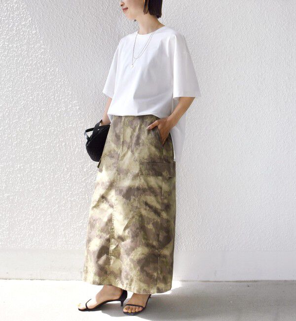 SHIPS for women「〈接触冷感/UVカット〉ガゼット デザイン ワイド スリーブ TEE」|Tシャツ・カットソー|