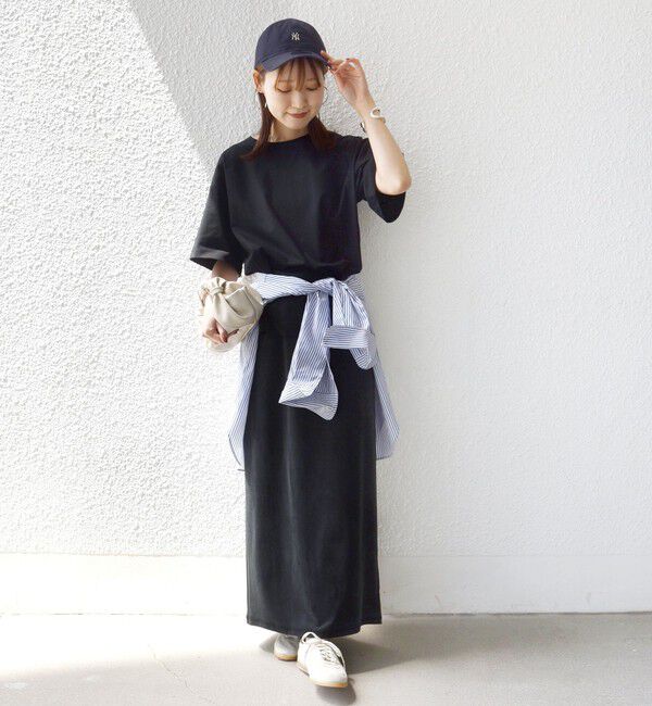 SHIPS for women「〈接触冷感/UVカット〉ガゼット デザイン ワイド スリーブ TEE」|Tシャツ・カットソー|