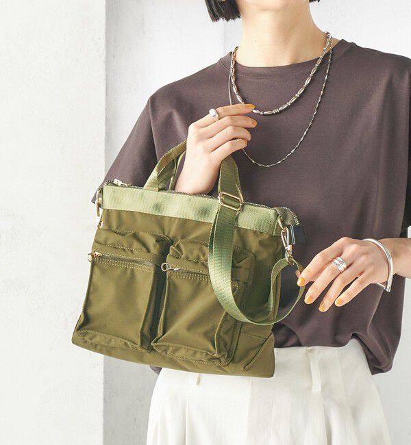 SHIPS for women「【WEB限定】Hyman Roth:〈撥水加工〉ナイロン ミニ ヘルメット バッグ」|ショルダー・メッセンジャー|