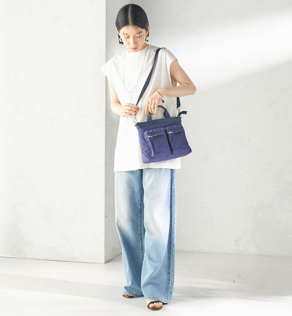 SHIPS for women「【WEB限定】Hyman Roth:〈撥水加工〉ナイロン ミニ ヘルメット バッグ」|ショルダー・メッセンジャー|