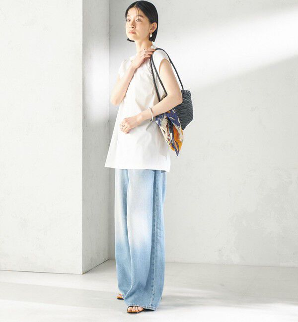 SHIPS for women「【SHIPS別注】TAION: 〈UVカット/接触冷感/吸水速乾〉バック スリット TEE」|Tシャツ・カットソー|