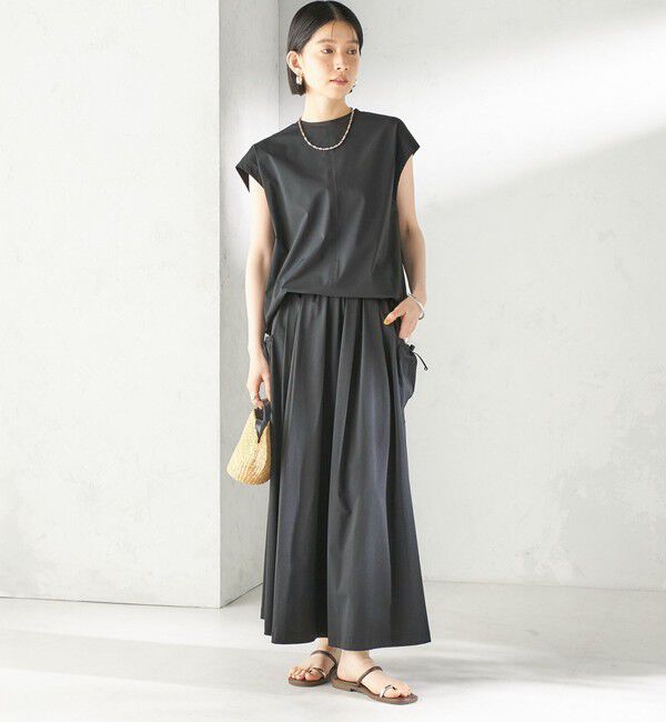 SHIPS for women「【SHIPS別注】TAION: 〈UVカット/接触冷感/吸水速乾〉バック スリット TEE」|Tシャツ・カットソー|