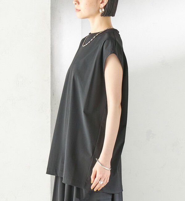 SHIPS for women「【SHIPS別注】TAION: 〈UVカット/接触冷感/吸水速乾〉バック スリット TEE」|Tシャツ・カットソー|