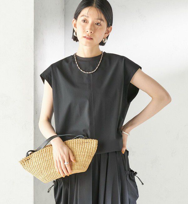 SHIPS for women「【SHIPS別注】TAION: 〈UVカット/接触冷感/吸水速乾〉バック スリット TEE」|Tシャツ・カットソー|