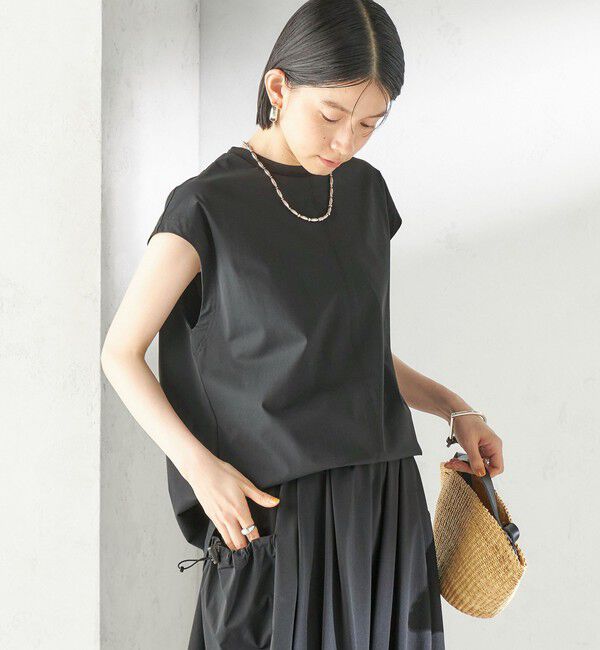 SHIPS for women「【SHIPS別注】TAION: 〈UVカット/接触冷感/吸水速乾〉バック スリット TEE」|Tシャツ・カットソー|