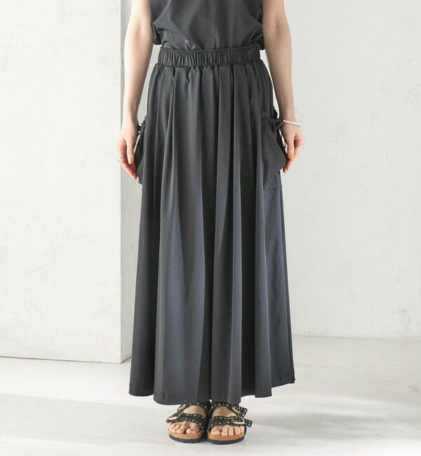 SHIPS for women「【SHIPS別注】TAION: 〈UVカット/接触冷感/吸水速乾〉サイド ポケット スカート」|スカート|
