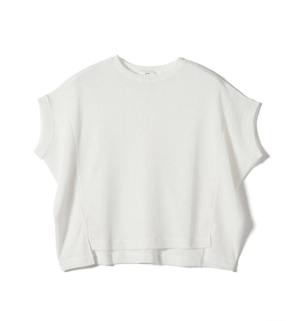 SHIPS for women「【WEB限定】シアー ワッフル スリット TEE」|Tシャツ・カットソー|