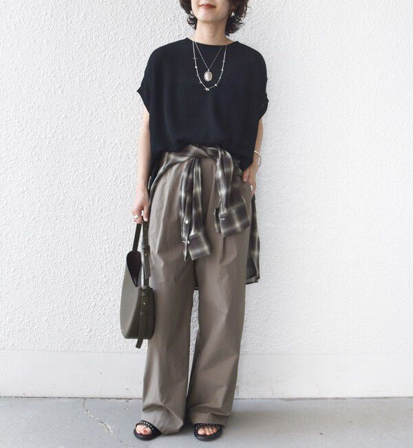 SHIPS for women「【WEB限定】シアー ワッフル スリット TEE」|Tシャツ・カットソー|