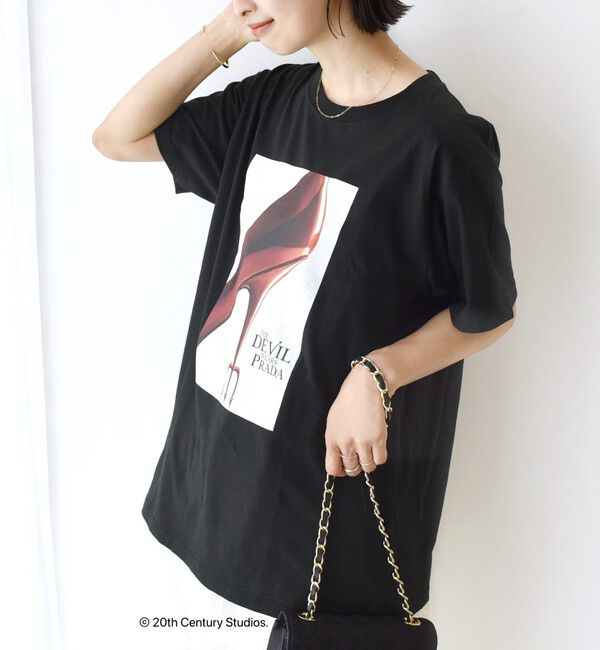 SHIPS for women「【SHIPS別注】GOOD ROCK SPEED: The devil wears PRADA」|Tシャツ・カットソー|ブラック
