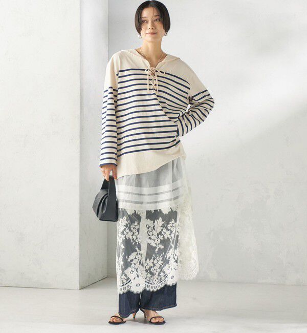 SHIPS for women「【SHIPS別注】Le minor: ボーダー セーラーカラー プルオーバー」|Tシャツ・カットソー|