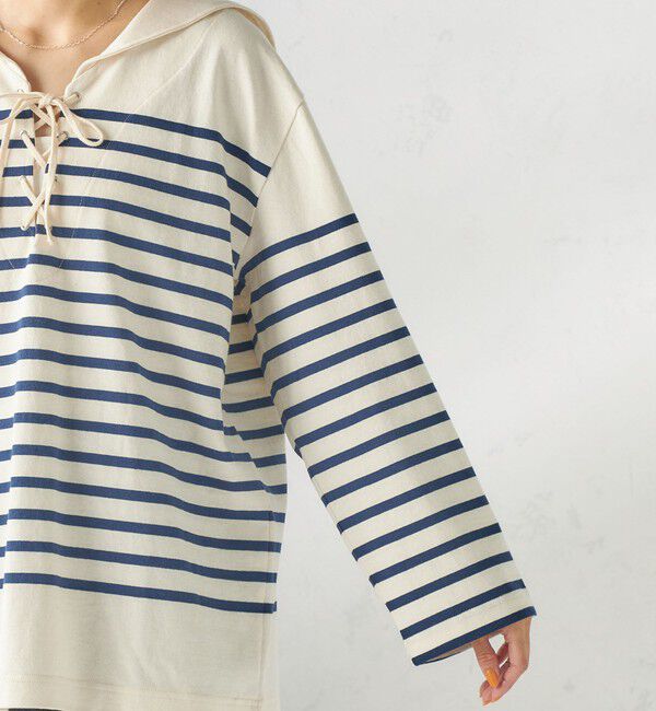 SHIPS for women「【SHIPS別注】Le minor: ボーダー セーラーカラー プルオーバー」|Tシャツ・カットソー|