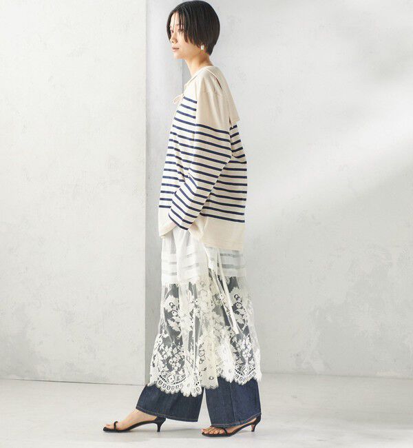 SHIPS for women「【SHIPS別注】Le minor: ボーダー セーラーカラー プルオーバー」|Tシャツ・カットソー|