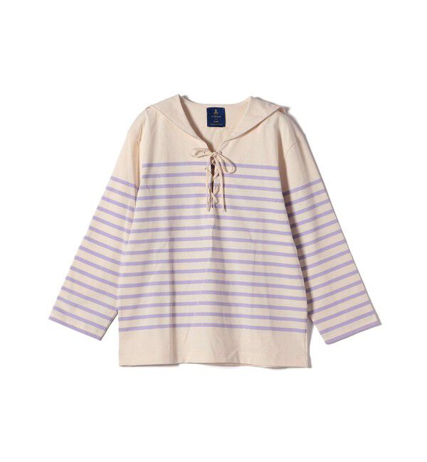 SHIPS for women「【SHIPS別注】Le minor: ボーダー セーラーカラー プルオーバー」|Tシャツ・カットソー|