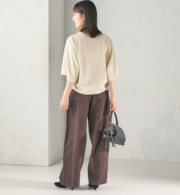 SHIPS for women「【実力派ベーシック】〈接触冷感/UVカット〉マイクロ パイル ドルマンスリーブ プルオーバー」|Tシャツ・カットソー|