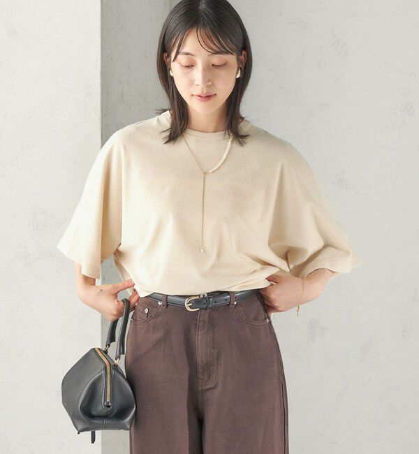 SHIPS for women「【実力派ベーシック】〈接触冷感/UVカット〉マイクロ パイル ドルマンスリーブ プルオーバー」|Tシャツ・カットソー|