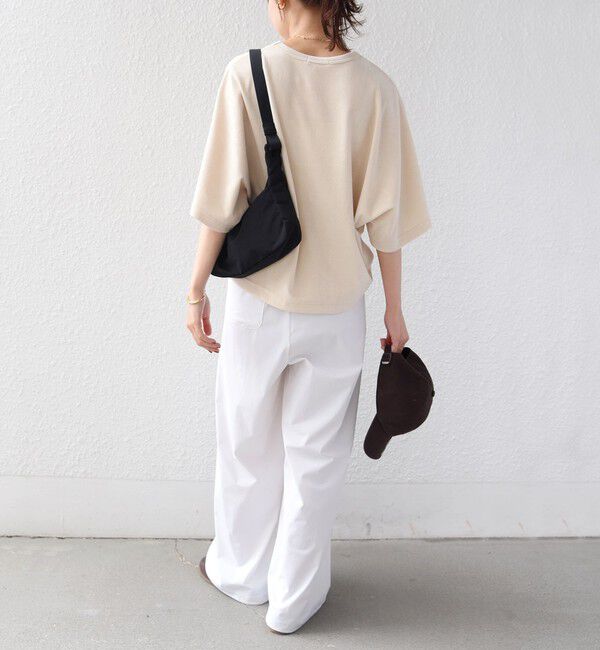 SHIPS for women「【実力派ベーシック】〈接触冷感/UVカット〉マイクロ パイル ドルマンスリーブ プルオーバー」|Tシャツ・カットソー|