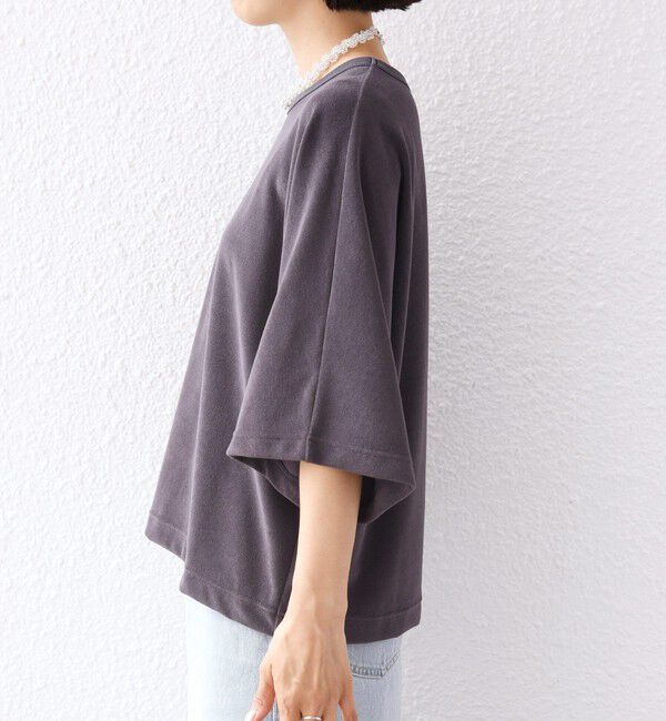 SHIPS for women「【実力派ベーシック】〈接触冷感/UVカット〉マイクロ パイル ドルマンスリーブ プルオーバー」|Tシャツ・カットソー|