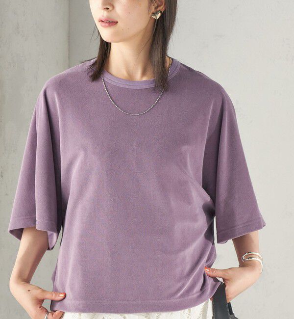 SHIPS for women「【実力派ベーシック】〈接触冷感/UVカット〉マイクロ パイル ドルマンスリーブ プルオーバー」|Tシャツ・カットソー|