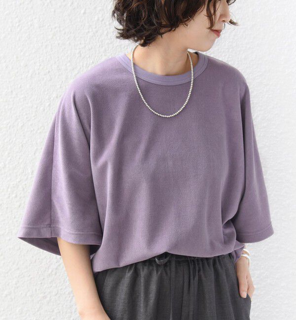 SHIPS for women「【実力派ベーシック】〈接触冷感/UVカット〉マイクロ パイル ドルマンスリーブ プルオーバー」|Tシャツ・カットソー|