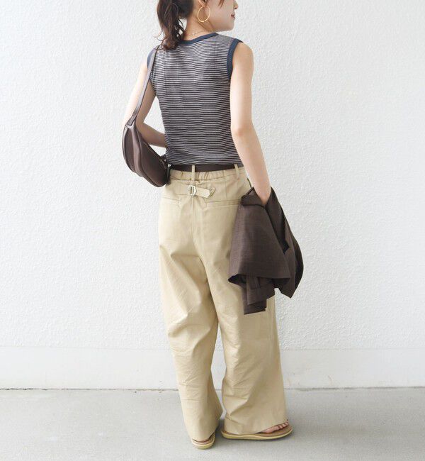SHIPS for women「【SHIPS別注】miller: ノースリーブ ボーダー カットソー」|タンクトップ|