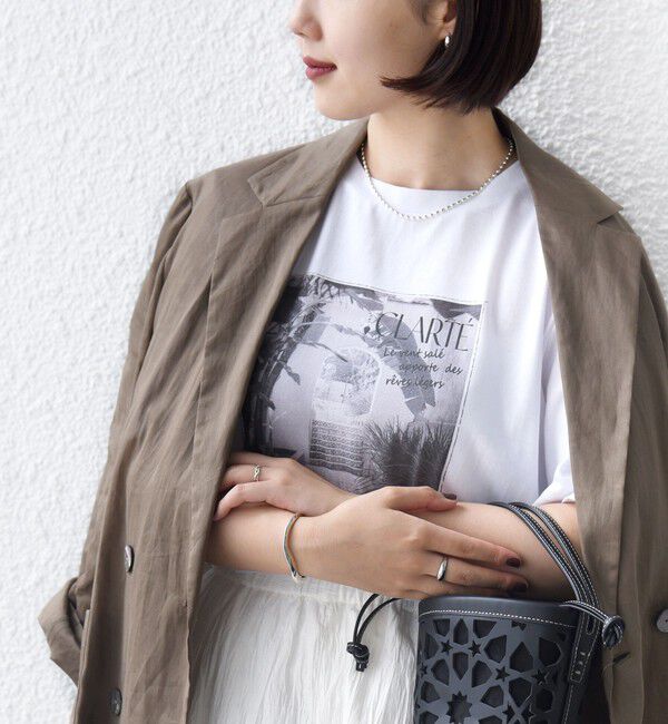 SHIPS for women「メルティ コットン フォト プリント TEE」|Tシャツ・カットソー|オフホワイト