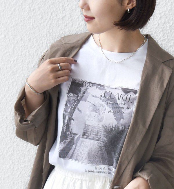 SHIPS for women「メルティ コットン フォト プリント TEE」|Tシャツ・カットソー|