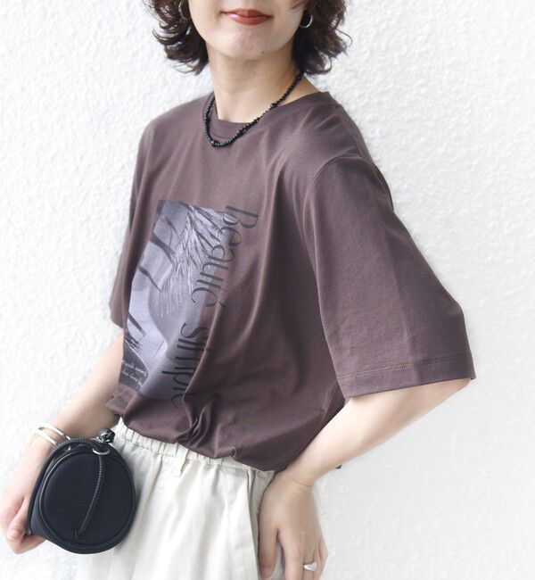 SHIPS for women「メルティ コットン フォト プリント TEE」|Tシャツ・カットソー|