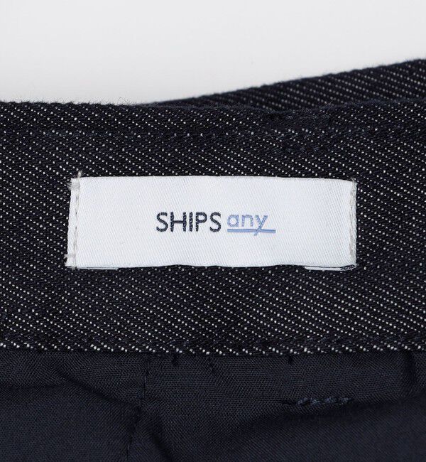 SHIPS any「SHIPS any: ステイカラー デニムライク リラックス パンツ(セットアップ対応)◇」|デニム|