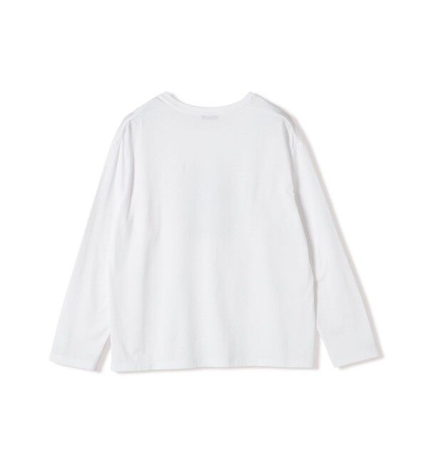 SHIPS for women「《予約》メルティ コットン ロゴ ロング スリーブ TEE」|Tシャツ・カットソー|