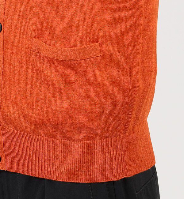 TOMORROWLAND MENS「TOMORROWLAND tricot ティントリネン 14ゲージVネックカーディガン」|カーディガン|