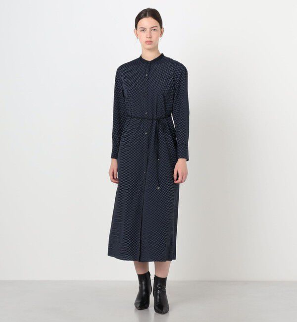 Ballsey「ドットプリント ロングシャツワンピース」|ワンピース|