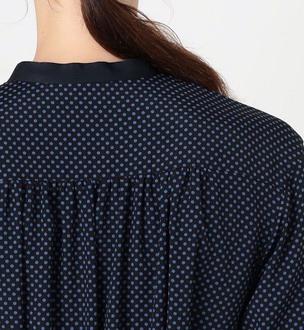 Ballsey「ドットプリント ロングシャツワンピース」|ワンピース|