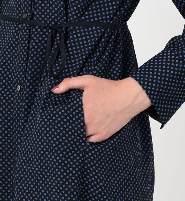 Ballsey「ドットプリント ロングシャツワンピース」|ワンピース|