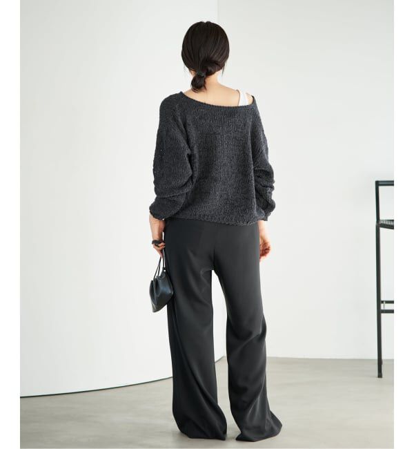 Plage「《一部店舗・WEB限定追加》Fringe yarn カーディガン 3」|カーディガン|