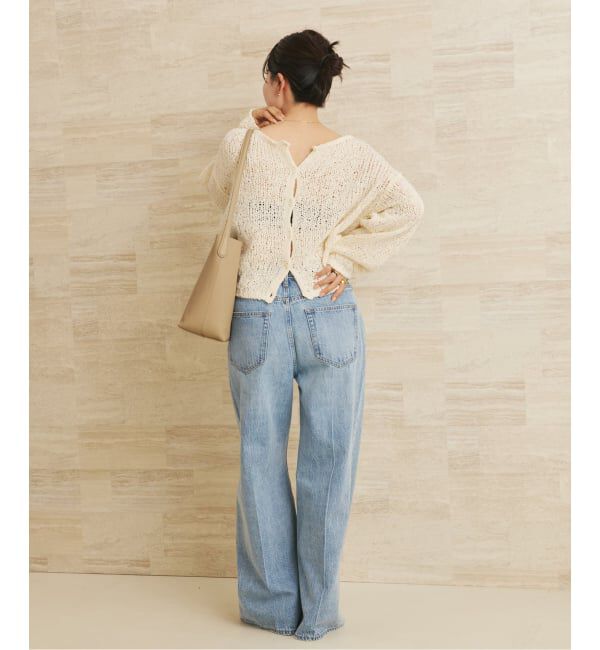 Plage「《一部店舗・WEB限定追加》Fringe yarn カーディガン 3」|カーディガン|