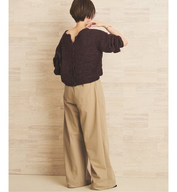 Plage「《一部店舗・WEB限定追加》Fringe yarn カーディガン 3」|カーディガン|