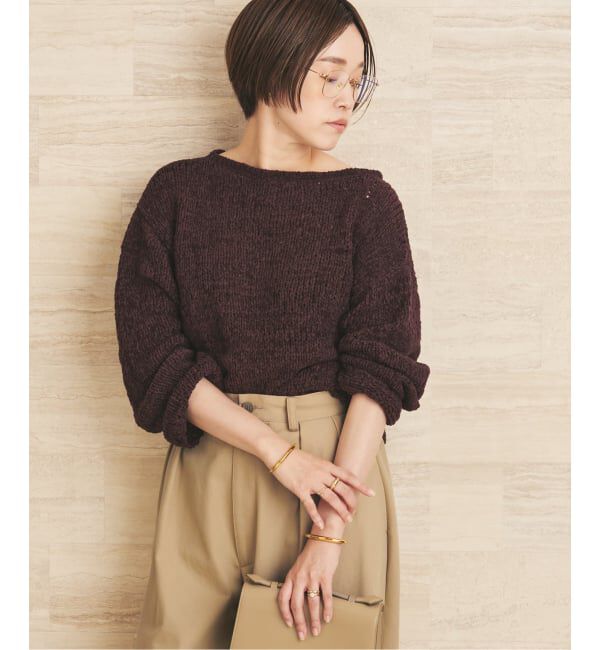 Plage「《一部店舗・WEB限定追加》Fringe yarn カーディガン 3」|カーディガン|