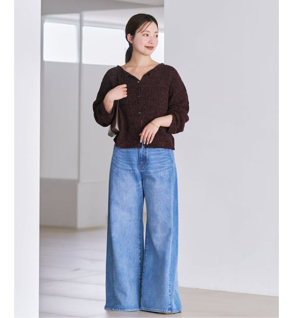 Plage「《一部店舗・WEB限定追加》Fringe yarn カーディガン 3」|カーディガン|