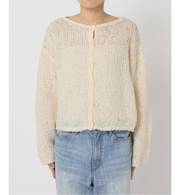 Plage「《一部店舗・WEB限定追加》Fringe yarn カーディガン 3」|カーディガン|