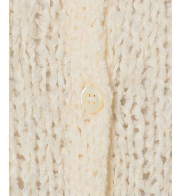 Plage「《一部店舗・WEB限定追加》Fringe yarn カーディガン 3」|カーディガン|